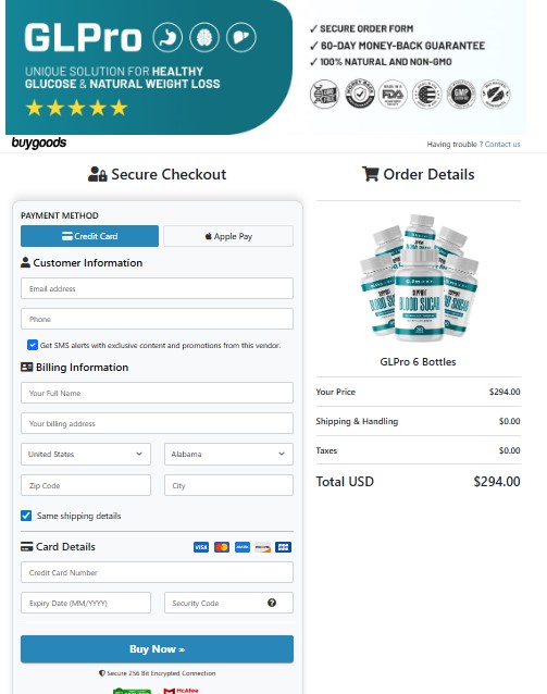 GLPro Secure Order Process - Safe and Easy Checkout